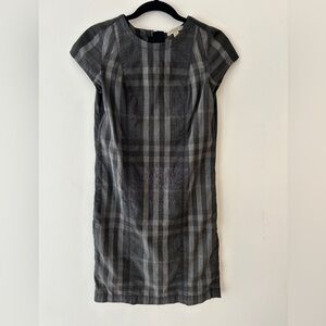 Burberry Charcoal Check Mini Dress